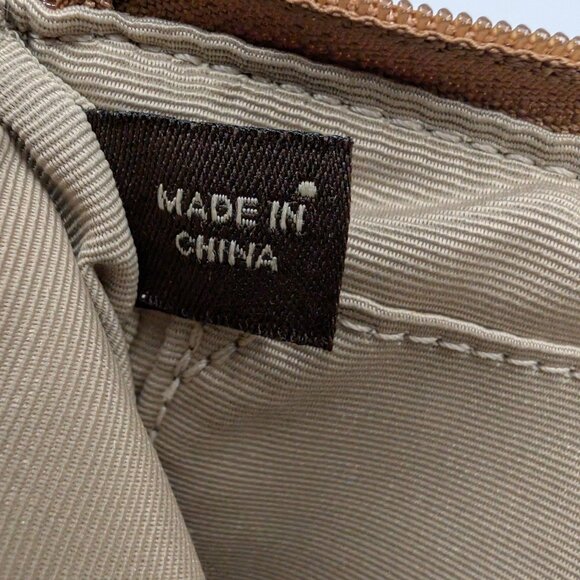 COACH Signature Scarf Print Large Wristlet Multicolor Canvas Wallet Clutch Bag - Picture 12 of 12